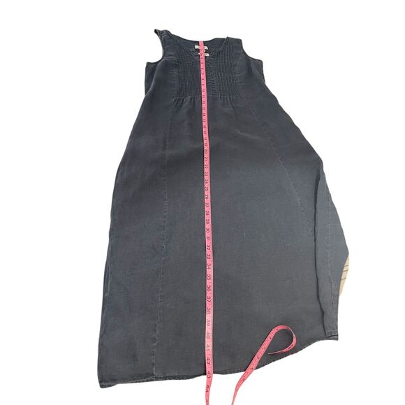 Malvin I love Linen Midi Dress Washed Gray Sz Medium Boho Minimalist Effortless - Picture 8 of 10